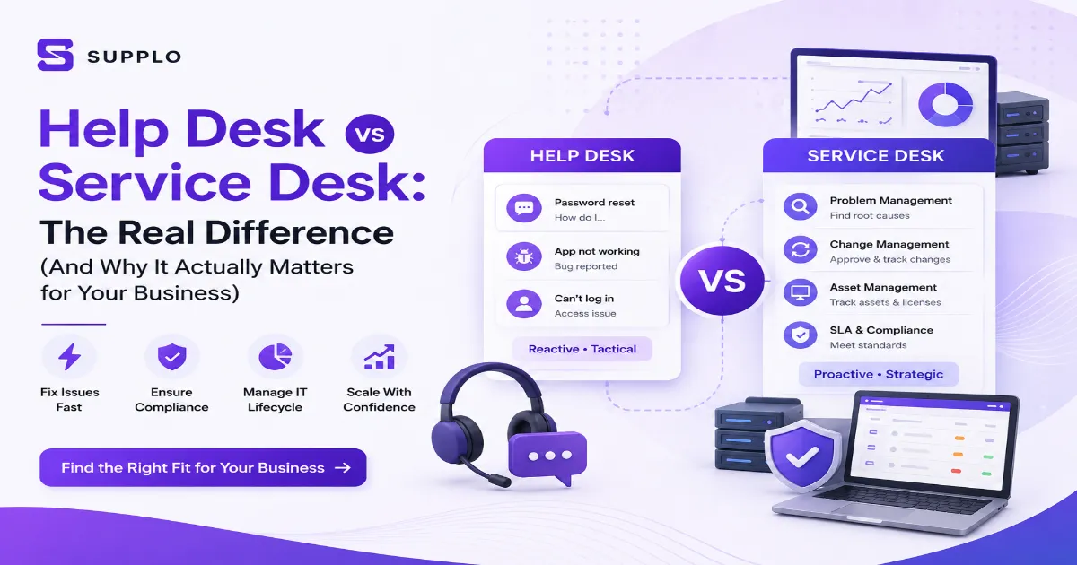 Help Desk vs Service Desk: The Real Difference