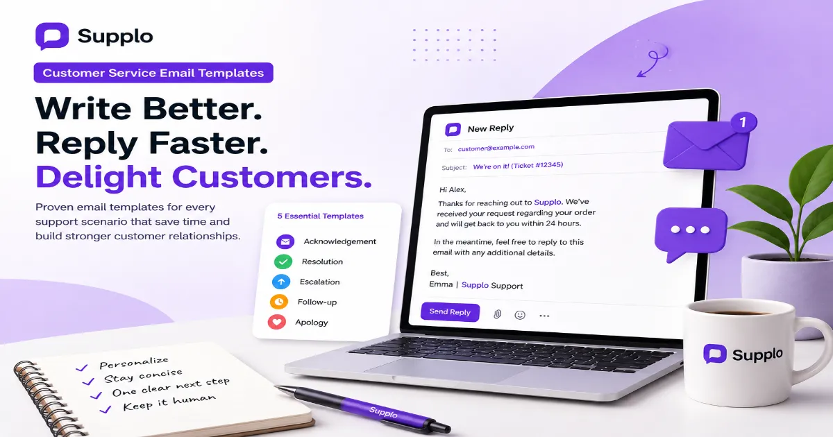 Customer Service Email Templates: 5 Free Examples That Work