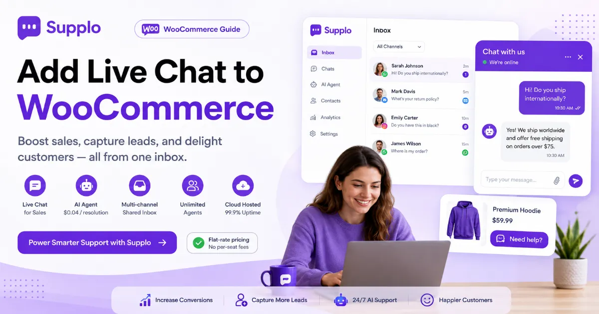 WooCommerce Live Chat | Reliable Plugin for Growing Stores