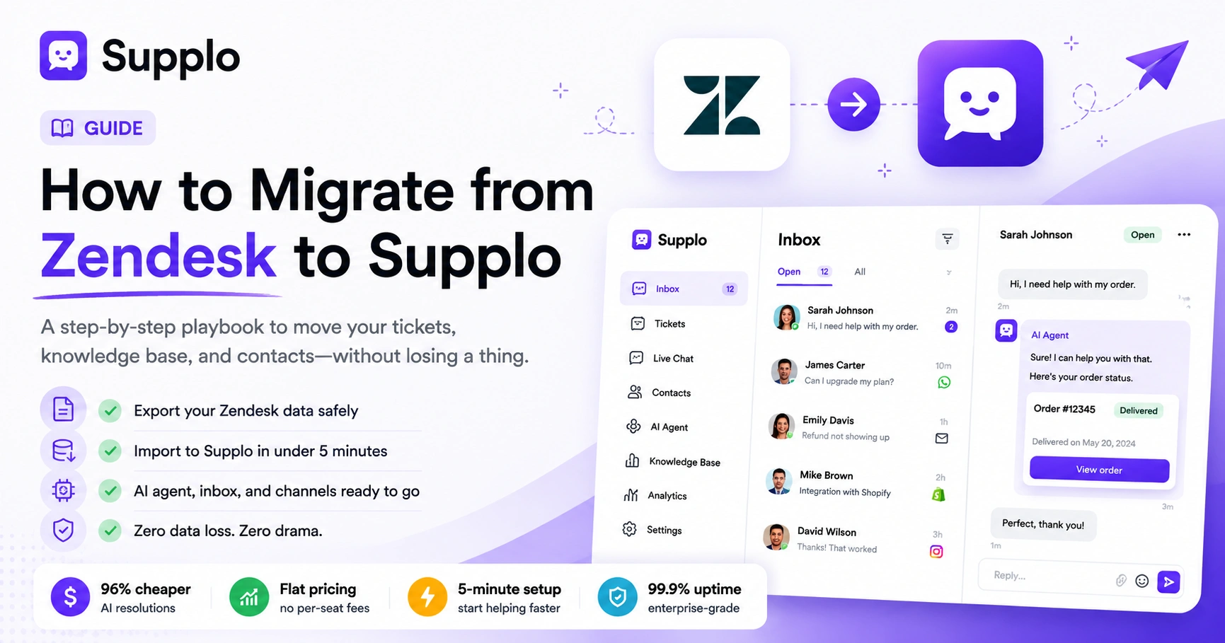 How to Migrate from Zendesk to Supplo