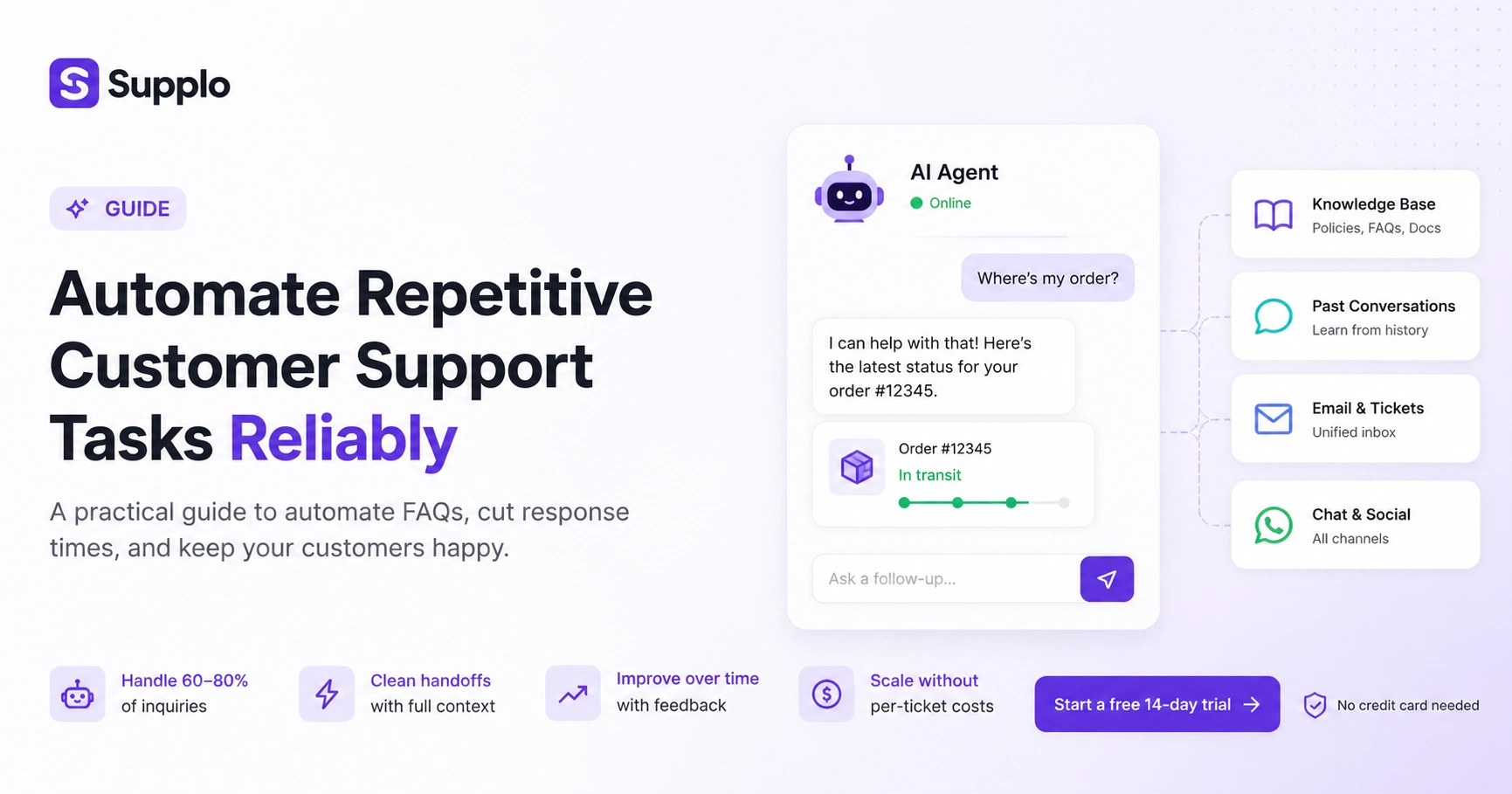 Automate Repetitive Customer Support Tasks Reliably