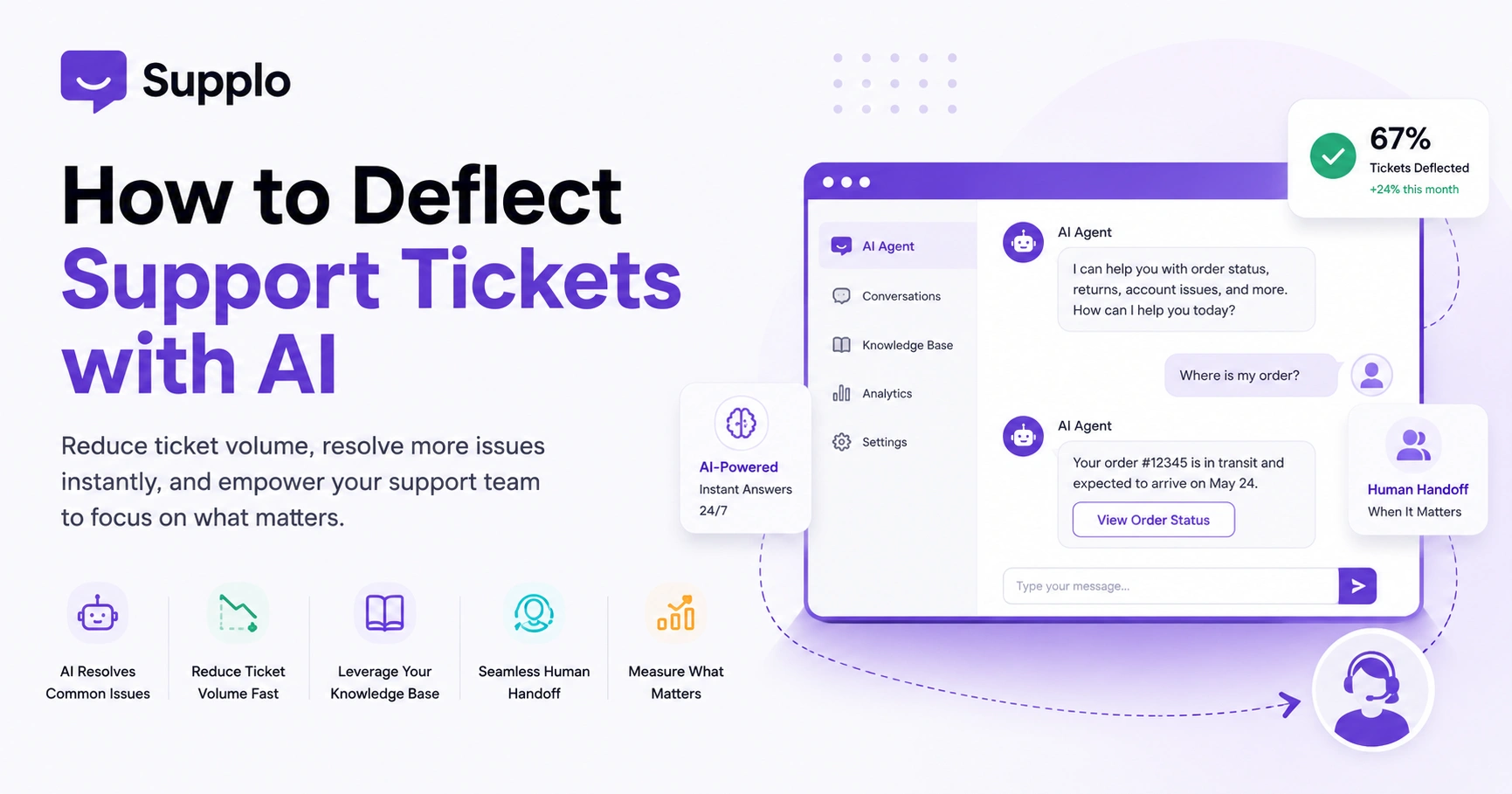 How to Deflect Support Tickets with AI: Reduce Volume Fast