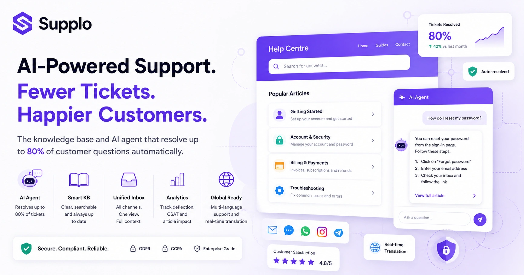 AI Customer Support for B2B SaaS: Scale Reliably