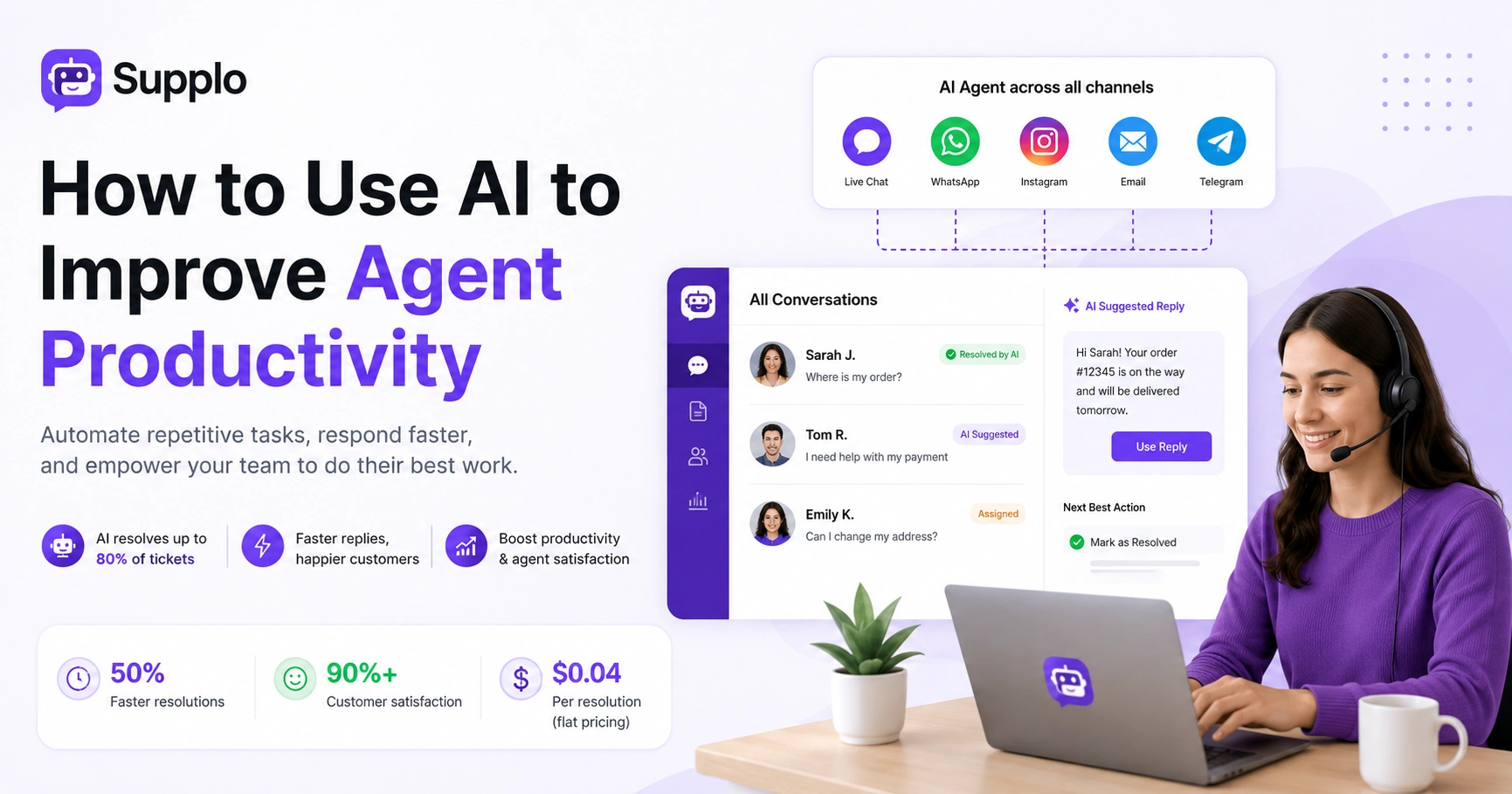 How to Use AI to Improve Agent Productivity