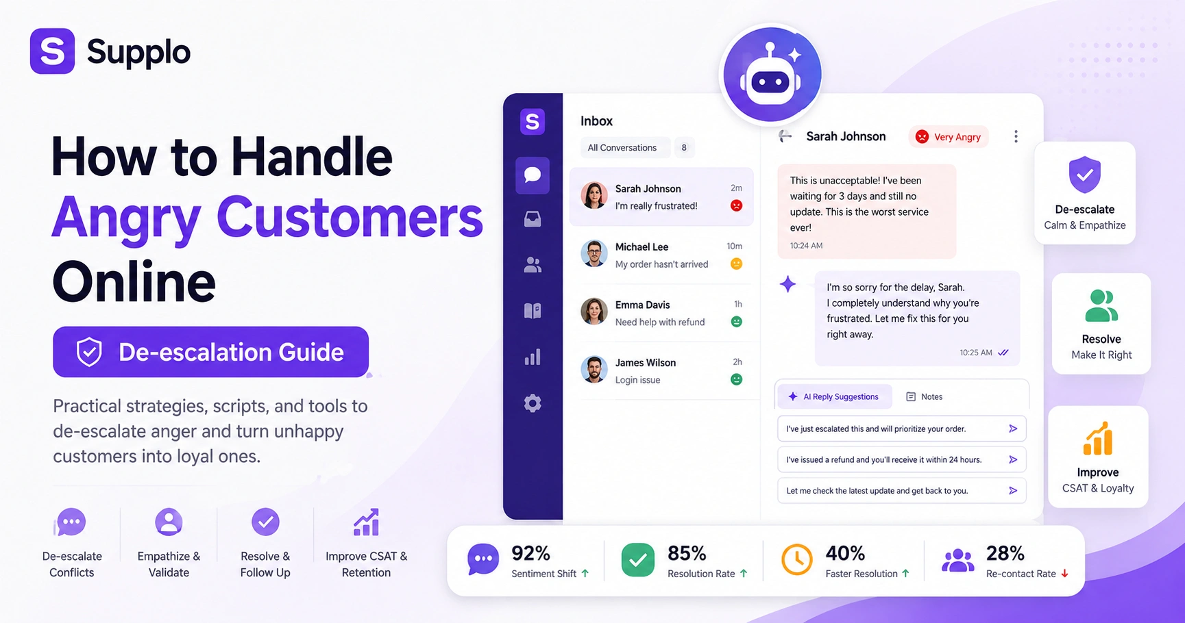 How to Handle Angry Customers Online: De-escalation Guide
