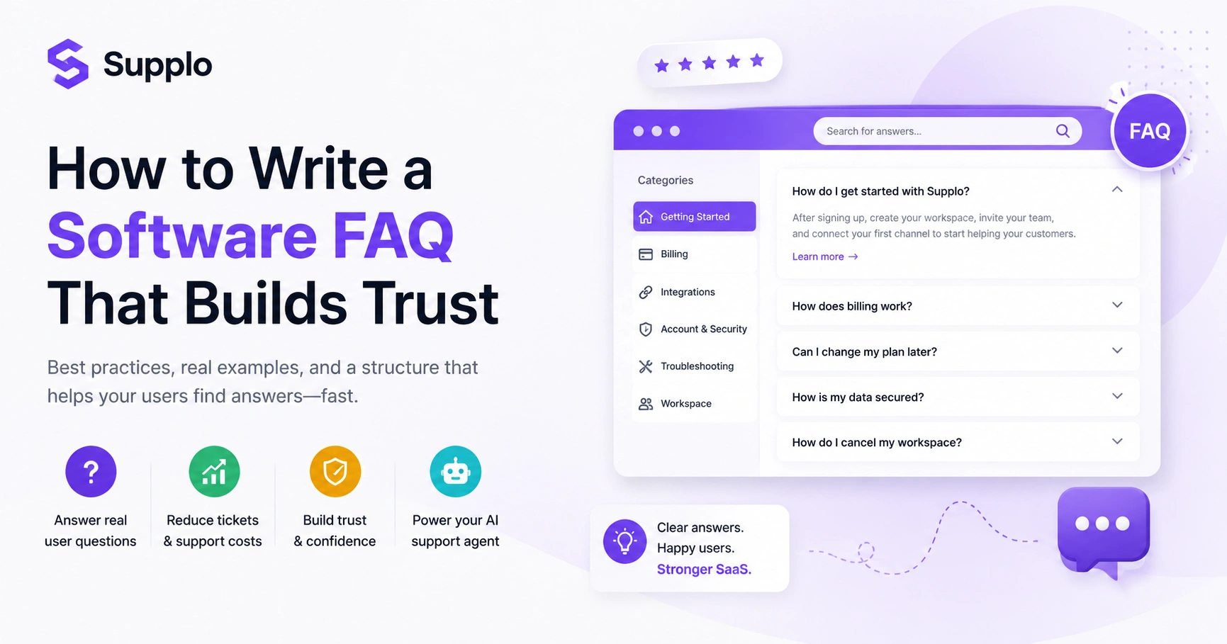 How to Write a Software FAQ That Builds Trust