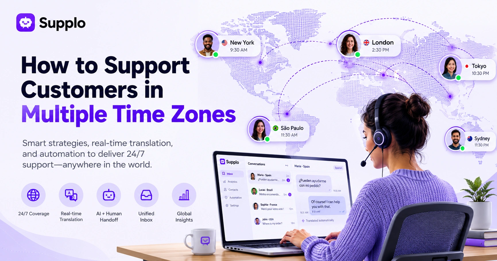 How to Support Customers in Multiple Time Zones